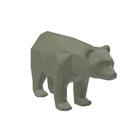 Urso Bear Wall Street Geométrico Decoração 3D Low Poly