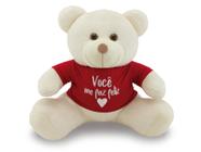 Urso de Pelúcia 45cm com Camiseta Amor