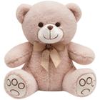 Urso De Pelucia Carinho Marrom 30cm Buba