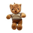 Urso de Pelúcia com Roupa - Marrom - 37cm - 1 unidade - Rizzo