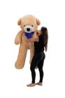 Urso De Pelúcia Gigante Teddy 1,70m Com Laço Várias Cores - Barros Baby Store