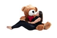 Urso De Pelúcia Gigante Teddy 1,70m Com Laço Várias Cores - Beca Baby
