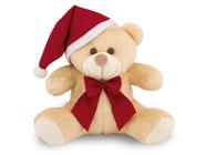 Urso de Pelúcia Papai Noel 20cm Decoração Natal