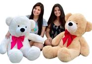 Urso de Pelúcia Teddy Grande Soft Antialérgico Com Laço Cores