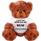 Urso de presente romântico para casal: Grande 13 "Inch Teddy Bear Funny Stuffed Animal: Unique Love You Gift: I Love You Bigger Than My Heart: Cute Relationship Gift: Namorado: Namorada: Para ela, ele