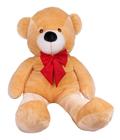 Urso Gigante Pelúcia Grande Teddy 1,10 Metros Macio com Laço - Lavi Baby Store