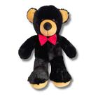 Urso Léo de Pelúcia Teddy 50cm Fofinho Com Laço Presente Decoração Brinquedo Infantil