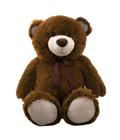 Urso Marrom Laço 60cm - Pelúcia - Taimes