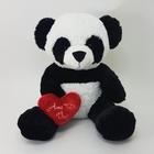 Urso Panda de Pelúcia 50 cm - Kaio Com Coração