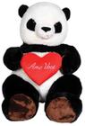 Urso Panda De Pelúcia Love 1,05Cm - Lovely Toys