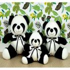 URSO PANDA PELUCIA - 18/22/26cm, PARA DECORAÇAO E NICHO