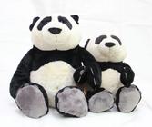 Urso panda pelúcia 35cm e 25cm presente criança namorada