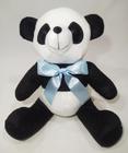 Urso Panda Pelúcia Velboa 33cm Fofinho Com Laços Varias Cores - Baby Adoletá