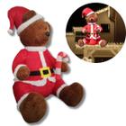 Urso Pelúcia Noel Inflável Decoração De Natal com Luz de Led Gigante Bivolt