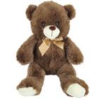 Urso Teddy de Pelúcia Com Laço 30cm Ursinho Bebê Nicho Bear