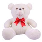 Urso Ursinho De Pelúcia Antialérgico Teddy 36cm Com Laço - Beca Baby