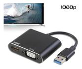 Usb 3.0 Para Vga+Hdmi Conversor Adaptador Hd 1080P Computado