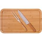 Utensilio Domestico KIT Tabua BAMBOO/FACA/GARFO