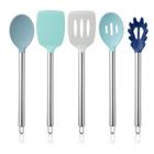 Utensílios de cozinha COOK WITH COLOR Silicone 5 peças azuis