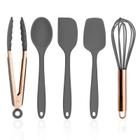 Utensílios de cozinha COOK WITH COLOR Silicone, 5 peças, cinza/cobre