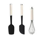 Utensílios de Cozinha KitchenAid 3 Peças Creme