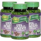 Uva Com Semente Desidratada 60 Cápsulas 500mg Kit com 3 - Unilife