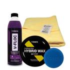 V-Floc 500Ml + Hybrid Wax + Microfibra Corte A Laser S/