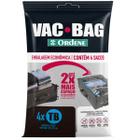 Vac Bag Trip 4 Sacos a Vácuo para Viagem 60x40cm Ordene Reutilizável Impermeável