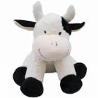 Vaca Branca Manchas Pretas 44cm - Pelúcia