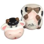 Vaca Porta Bombom Baleiro Vaquinha Milk Ceramica - Decore Casa