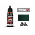 Vallejo Xpress Color Lizard Green 72.418 Verde Lagarto Tinta Pintura de Miniaturas