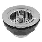 Válvula Pia Cozinha Americana Escoamento 3.1/2'' Abs Cromada