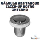 Válvula Tanque Inteligente Click-Up Abs Cromada Ralo Click Cuba Botão Interno