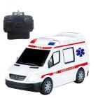 Van De Resgate Ambulância Controle Remoto Som E Luz Branco - toy king