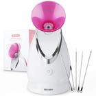 Vaporizador facial EZBASICS Ionic Warm Mist, umidificador rosa