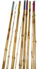 vara de bambu ponta fina com uma emenda dois pedaços com 2,40m kit com 6 unidades
