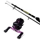 Vara Dourado 1,65m 30lb + Carretilha Luke Slim Purple Direita - Maruri