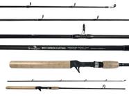 Vara Para Carretilha Alto Mar Pesca Mix Carbon 5'0" (1,50m) 10-25Lbs HY-CORKQB-1.5 - 2 Partes