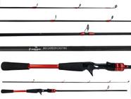 Vara Para Carretilha Alto Mar Pesca Mix Carbon 6'0" (1,80m) 8-15Lbs YLQ-HYB1.8 - 2 Partes