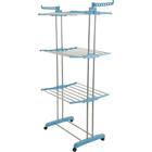 Varal de chão vertical retrátil aço inox três andares