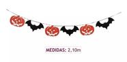 Varal Decorativo Halloween Morcego E Abóbora 2,1m - Selys