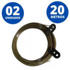 Varal Em Aço Revestimento Em Pvc 20M Metros Utilimix Kit 02