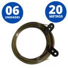 Varal Em Aço Revestimento Em Pvc 20M Metros Utilimix Kit 06