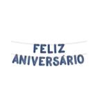 Varal Feliz Aniver. Azul Marques