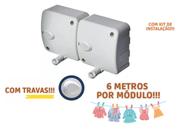 Varal Modular Retratil Automático Maxeb Stend c/2 Módulos 6m