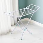 Varal  Retrátil Dobravel de Chao Slim Cor Branco Reforçado com Abas