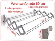 Varal de chão Sanfonado Alumínio - Gibafér Indústria