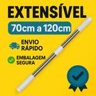 Varão Extensível Para Cortina de Banheiro em Aço Inox 70cm até 120cm