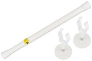 Varetas de cortinas magnéticas MUTUACTOR Heavy-Duty White 34,5 cm a 67 cm