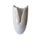 Vaso Asturia I Resina Cor Branco Tamanho 39 x 18cm